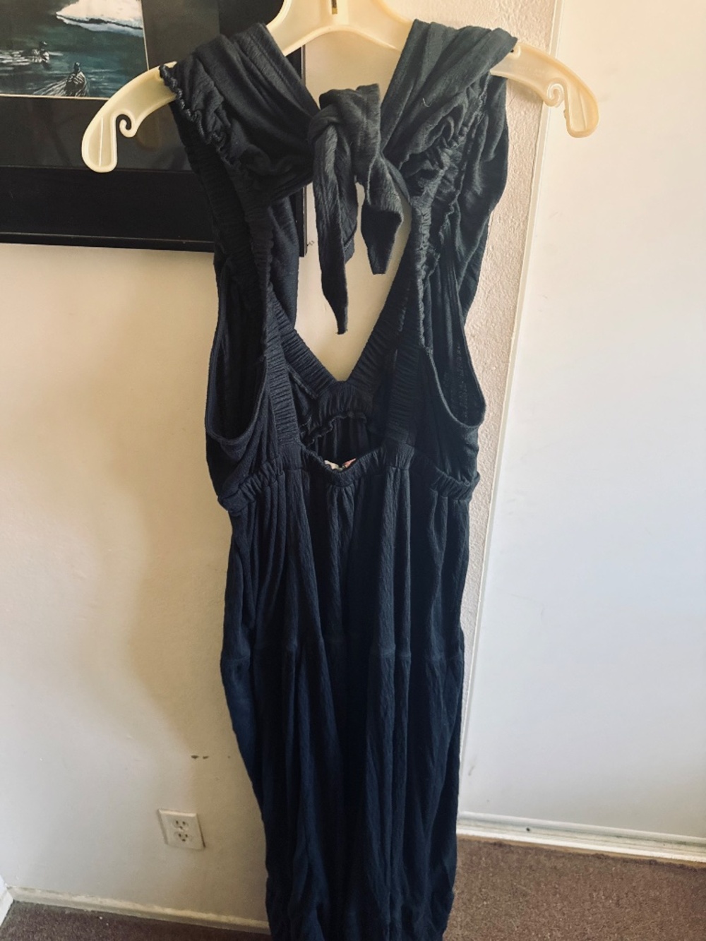 Free People Black Bohemian Style Maxi Dress - Picture 4 of 8